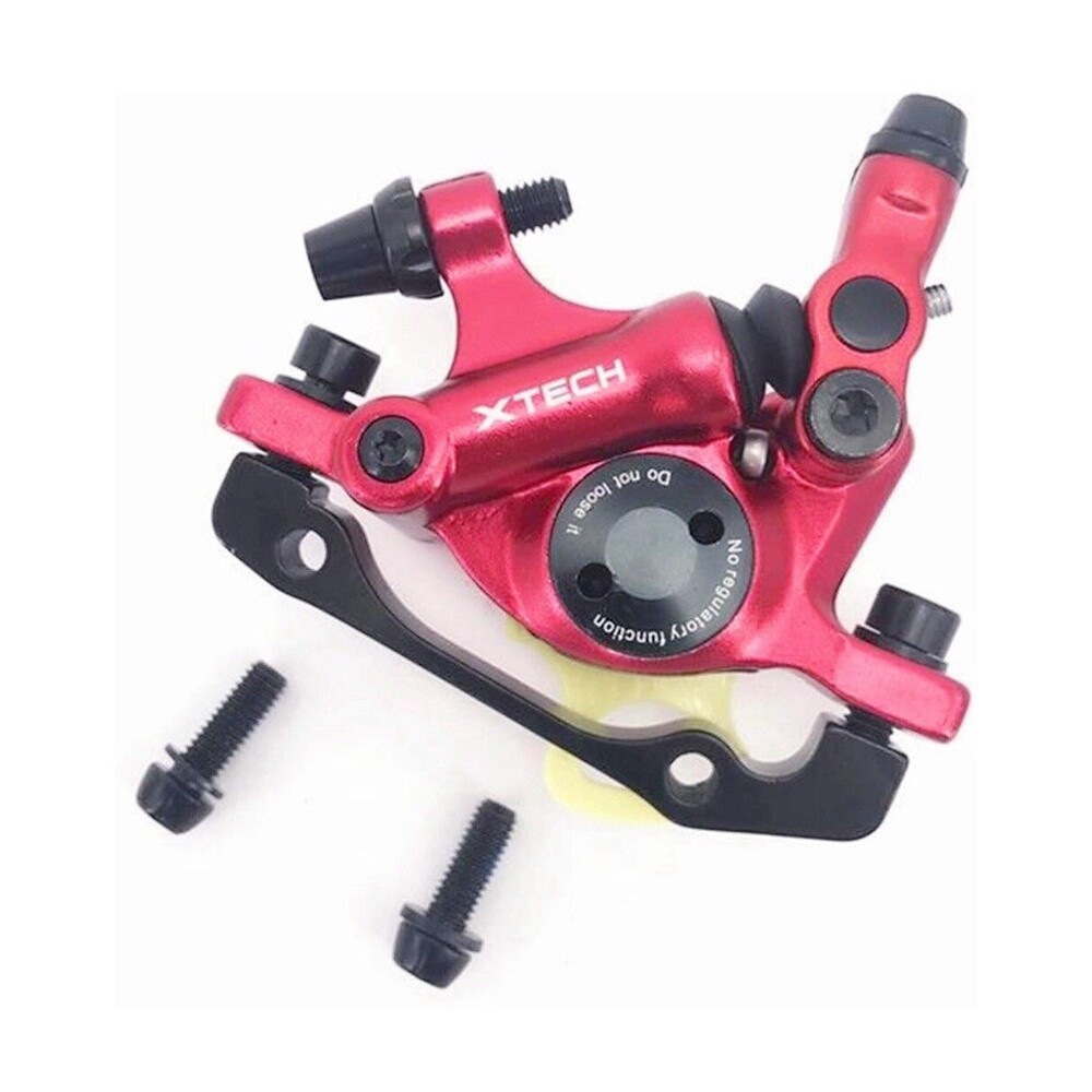 ZOOM XTECH HB100 Line Pulling Hydraulic Bike Disc Brake Calipers Front Red